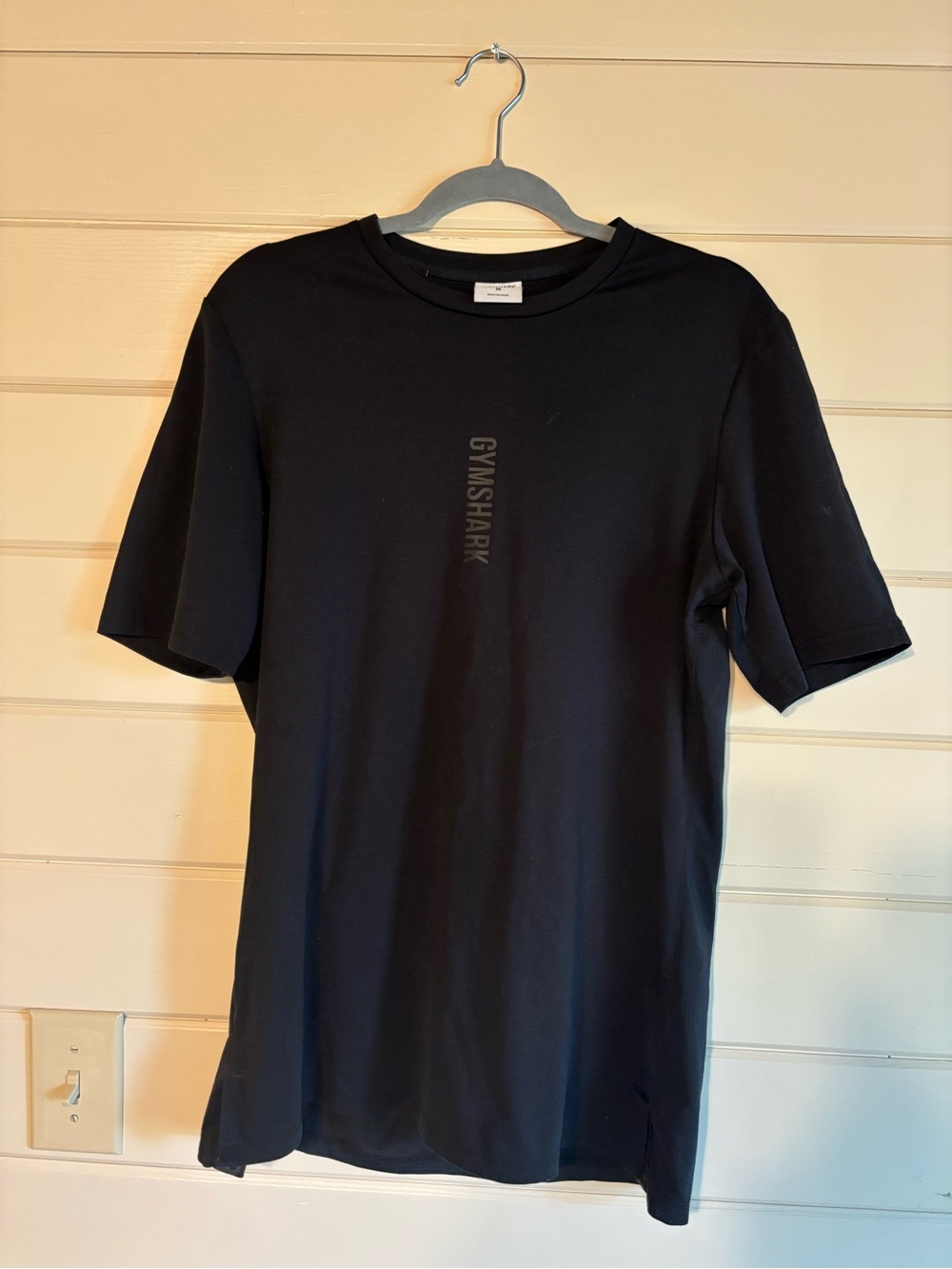 Gymshark Black Short Sleeve Logo Tee